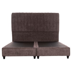 74630 ΚΡEΒΑΤΙ ΔΙΠΛΟ HILDA HM717.02 ΥΦΑΣΜΑ ΜΠΟΥΚΛΕ ΚΑΦΕ--ΓΙΑ ΣΤΡΩΜΑ 160x200εκ.