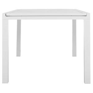 74632 ΤΡΑΠΕΖΙ ΕΠΕΚΤΕΙΝΟΜΕΝΟ KRUM HM6277.01 ΑΛΟΥΜΙΝΙΟ ΛΕΥΚΟ 160-240x90x73Υεκ.