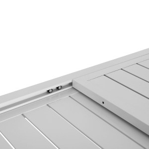 74632 ΤΡΑΠΕΖΙ ΕΠΕΚΤΕΙΝΟΜΕΝΟ KRUM HM6277.01 ΑΛΟΥΜΙΝΙΟ ΛΕΥΚΟ 160-240x90x73Υεκ.