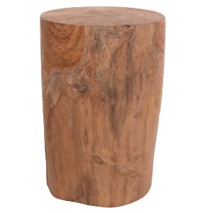 74637 ΒΟΗΘΗΤΙΚΟ ΤΡΑΠΕΖΑΚΙ/ΣΚΑΜΠΟ TRONCO HM9374.21 ΞΥΛΟ TEAK--ΦΥΣΙΚΟ Φ30x45Υεκ.