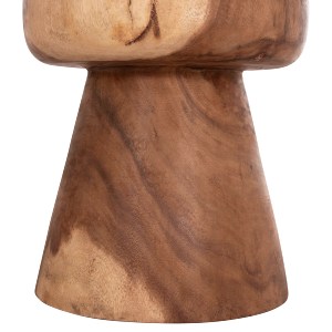 74696 ΣΚΑΜΠΟ-ΤΡΑΠΕΖΑΚΙ ΣΤΡΟΓΓΥΛΟ CUPRE HM9793.11 ΜΑΣΙΦ ΞΥΛΟ SUAR-ΦΥΣΙΚΟ Φ40x45Υεκ.