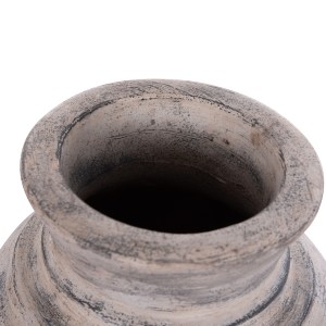 74711 ΔΙΑΚΟΣΜΗΤΙΚΟ ΕΠΙΤΡΑΠΕΖΙΟ ΒΑΖΟ VERMO HM4393 ΤΕΡΑΚΟΤΑ ΣΕ ΑΝΟΙΧΤΟ ΓΚΡΙ Φ21x25Υεκ.