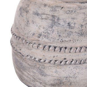 74711 ΔΙΑΚΟΣΜΗΤΙΚΟ ΕΠΙΤΡΑΠΕΖΙΟ ΒΑΖΟ VERMO HM4393 ΤΕΡΑΚΟΤΑ ΣΕ ΑΝΟΙΧΤΟ ΓΚΡΙ Φ21x25Υεκ.