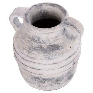 74714 ΔΙΑΚΟΣΜΗΤΙΚΟ ΕΠΙΤΡΑΠΕΖΙΟ ΒΑΖΟ VERMO HM4398 ΤΕΡΑΚΟΤΑ ΣΕ ΑΝΟΙΧΤΟ ΓΚΡΙ Φ21x22Υεκ.