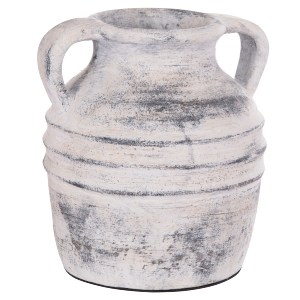 74714 ΔΙΑΚΟΣΜΗΤΙΚΟ ΕΠΙΤΡΑΠΕΖΙΟ ΒΑΖΟ VERMO HM4398 ΤΕΡΑΚΟΤΑ ΣΕ ΑΝΟΙΧΤΟ ΓΚΡΙ Φ21x22Υεκ.