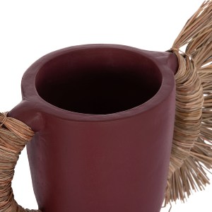 74719 ΕΠΙΤΡΑΠΕΖΙΟ ΔΙΑΚΟΣΜΗΤΙΚΟ ΒΑΖΟ ALICA HM4668.06L ΒΥΣΣΙΝΙ ΤΕΡΑΚΟΤΑ & GRASS--64x22x38Υεκ