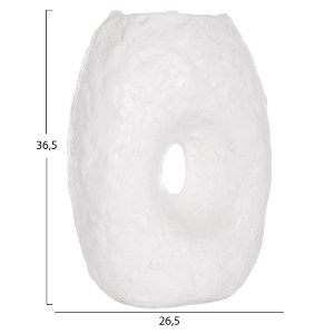 74728 ΕΠΙΤΡΑΠΕΖΙΟ ΔΙΑΚΟΣΜΗΤΙΚΟ ΒΑΖΟ NAMENTIS HM4673.02L ΛΕΥΚΗ ΤΕΡΑΚΟΤΑ--26.5x16x36.5Υεκ