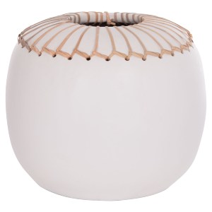 74732 ΕΠΙΤΡΑΠΕΖΙΟ ΔΙΑΚΟΣΜΗΤΙΚΟ ΒΑΖΟ LENNOX HM4675.02L TΕΡΑΚΟΤΑ ΣΕ ΛΕΥΚΟ--Φ22x20Υεκ.