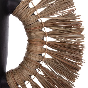 74735 ΕΠΙΤΡΑΠΕΖΙΟ ΔΙΑΚΟΣΜΗΤΙΚΟ ΒΑΖΟ ALICA HM4668.01L ΜΑΥΡΗ ΤΕΡΑΚΟΤΑ & GRASS--64x22x38Υεκ