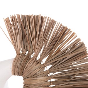 74742 ΕΠΙΤΡΑΠΕΖΙΟ ΔΙΑΚΟΣΜΗΤΙΚΟ ALICA2 HM4671.02 ΛΕΥΚΗ ΤΕΡΑΚΟΤΑ & GRASS--44x18x50Υεκ.