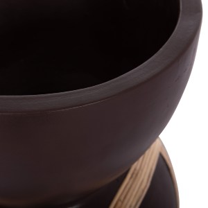 74755 ΔΙΑΚΟΣΜΗΤΙΚΟ ΒΑΖΟ ΔΑΠΕΔΟΥ MAYNARD HM4672.07L FIBER CEMENT ΣΟΚΟΛΑΤΙ-RATTAN Φ32x62.5Υεκ