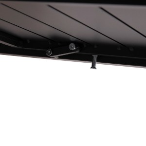 74761 ΣΕΤ ΤΡΑΠΕΖΑΡΙΑΣ ΕΞ.ΧΩΡΟΥ 7ΤΜΧ KRUM HM21132.05 ΣΚΟΥΡΟ ΓΚΡΙ ΑΛΟΥΜΙΝΙΟ