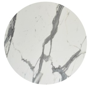 74788 ΕΠΙΦΑΝΕΙΑ ΤΡΑΠΕΖΙΟΥ HPL ΣΤΡΟΓΓΥΛΗ HM6351.31 ΛΕΥΚΟ ΜΑΡΜΑΡΟ Φ120εκ.