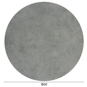 74796 ΕΠΙΦΑΝΕΙΑ ΤΡΑΠΕΖΙΟΥ HPL ΣΤΡΟΓΓΥΛΗ HM5841.32 CEMENT Φ60εκ.