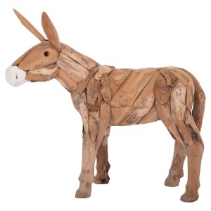 74807 ΔΙΑΚΟΣΜΗΤΙΚΟ ΓΑΙΔΟΥΡΑΚΙ HM4387 ΑΝΑΚΥΛΩΜΕΝΟ ΞΥΛΟ ΤΕΑΚ ΣΕ ΦΥΣΙΚΟ 103x33x99,5Υεκ.