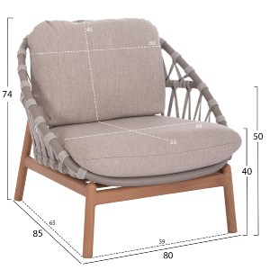 74809 ΣΕΤ ΣΑΛΟΝΙ ΕΞ.ΧΩΡΟΥ 5ΤΜΧ KROM HM6360.02 ΑΛΟΥΜΙΝΙΟ--ΣΧΟΙΝΙ STRAP--3D PRINTED ΓΥΑΛΙ