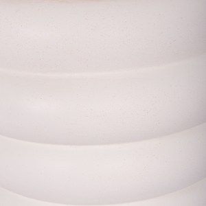 74826 ΣΚΑΜΠΟ PUFFAT HM18172.02 FIBER CEMENT ΛΕΥΚΟ- ΞΥΛΟ TEAK TOP Φ45x46Υεκ.