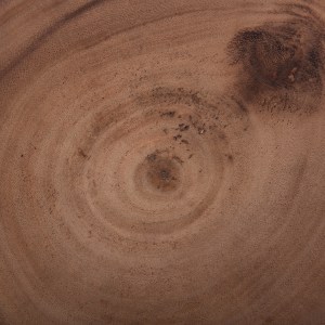 74826 ΣΚΑΜΠΟ PUFFAT HM18172.02 FIBER CEMENT ΛΕΥΚΟ- ΞΥΛΟ TEAK TOP Φ45x46Υεκ.