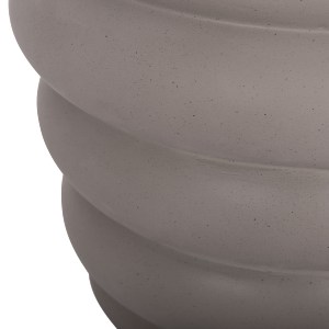 74827 ΣΚΑΜΠΟ PUFFAT HM18172.03 FIBER CEMENT ΓΚΡΙ- ΞΥΛΟ TEAK TOP Φ45x46Υεκ.