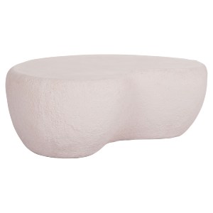 74832 ΤΡΑΠΕΖΙ ΣΑΛΟΝΙΟΥ GERSON HM18151.02L FIBER CEMENT ΣΕ ΛΕΥΚΟ--122x78,5x40Υεκ.