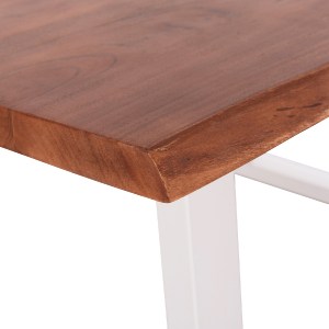 74881 ΤΡΑΠΕΖΙ ΤΡΑΠΕΖΑΡΙΑΣ MONTANA HM8336.12 ΞΥΛΟ ΑΚΑΚΙΑΣ 4εκ.ΠΑΧΟΣ-ΛΕΥΚΑ ΠΟΔΙΑ 160X90X77Υεκ.