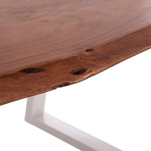 74881 ΤΡΑΠΕΖΙ ΤΡΑΠΕΖΑΡΙΑΣ MONTANA HM8336.12 ΞΥΛΟ ΑΚΑΚΙΑΣ 4εκ.ΠΑΧΟΣ-ΛΕΥΚΑ ΠΟΔΙΑ 160X90X77Υεκ.