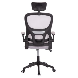 74884 ΚΑΡΕΚΛΑ ΓΡΑΦΕΙΟΥ BASTON HM18236.02 ΓΚΡΙ MESH & ΜΑΥΡΟ PP ΣΚΕΛΕΤΟΣ 64x60x127Υεκ.