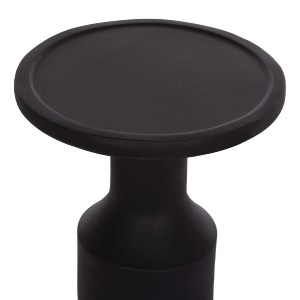 74889 ΒΟΗΘΗΤΙΚΟ ΤΡΑΠΕΖΙ TRED(T) HM18169.01 FIBER CEMENT ΜΑΥΡΟ-ΦΥΣΙΚΟ RATTAN--Φ40x61Υεκ.