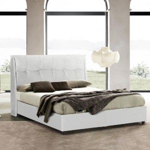 74910 ΚΡEΒΑΤΙ ΜΕ ΑΠΟΘΗΚΕΥΤΙΚΟ ΧΩΡΟ DREAMLET HM716.03 ΛΕΥΚΟ TEDDY ΥΦΑΣΜΑ- ΓΙΑ ΣΤΡΩΜΑ 160x200εκ.