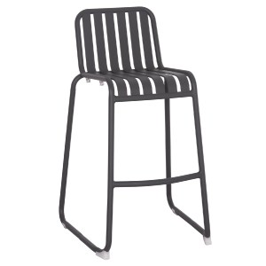 74932 ΣΚΑΜΠΟ ΜΠΑΡ ΑΛΟΥΜΙΝΙΟΥ RACHEL HM6341.01 ΓΚΡΙ 47x56,5x98,5Υεκ.