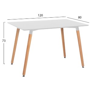 74952 ΣΕΤ ΤΡΑΠΕΖΑΡΙΑΣ 5ΤΜΧ VEGAS HM21184 MDF TOP ΣΕ ΛΕΥΚΟ--ΠΟΔΙΑ ΟΞΙΑΣ