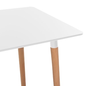 74952 ΣΕΤ ΤΡΑΠΕΖΑΡΙΑΣ 5ΤΜΧ VEGAS HM21184 MDF TOP ΣΕ ΛΕΥΚΟ--ΠΟΔΙΑ ΟΞΙΑΣ