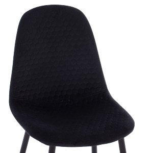 74954 ΣΕΤ ΤΡΑΠΕΖΑΡΙΑΣ 5ΤΜΧ BROLIN HM21191 MDF TOP-ΜΕΤΑΛΛΙΚΑ ΠΟΔΙΑ-ΒΕΛΟΥΔΟ--ΜΑΥΡΟ