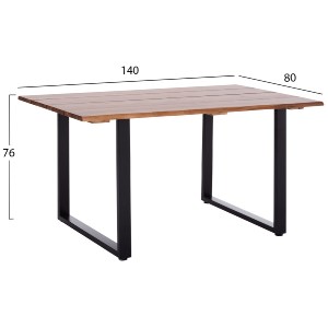 74985 ΤΡΑΠΕΖΙ ΤΡΑΠΕΖΑΡΙΑΣ FRIGGO HM6296.02 ΞΥΛΟ ΑΚΑΚΙΑΣ-2,6εκ πάχος 140x80x76Υεκ.