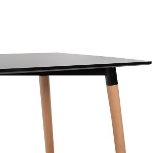 75025 ΣΕΤ ΤΡΑΠΕΖΑΡΙΑΣ 5ΤΜΧ MINIMAL HM21178 MDF TOP ΣΕ ΜΑΥΡΟ-ΣΚΕΛΕΤΟΣ ΣΕ ΦΥΣΙΚΟ ΞΥΛΟΥ