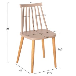 75027 ΣΕΤ ΤΡΑΠΕΖΑΡΙΑΣ 5ΤΜΧ VANESSA HM21181 MDF TOP ΣΕ ΦΥΣΙΚΟ-ΣΚΕΛΕΤΟΣ ΣΕ ΦΥΣΙΚΟ