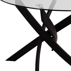 75032 ΣΕΤ ΤΡΑΠΕΖΑΡΙΑΣ 5ΤΜΧ LADY HM21199.01 ΓΥΑΛΙ--ΜΕΤΑΛΛΟ ΣΕ ΜΑΥΡΟ & ΒΕΛΟΥΔΟ ΓΚΡΙ