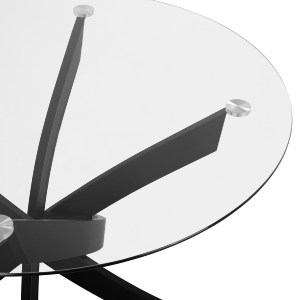 75033 ΣΕΤ ΤΡΑΠΕΖΑΡΙΑΣ 5ΤΜΧ LADY HM21199.02 ΓΥΑΛΙ--ΜΕΤΑΛΛΟ ΣΕ ΜΑΥΡΟ & ΒΕΛΟΥΔΟ ΣΑΠΙΟ ΜΗΛΟ