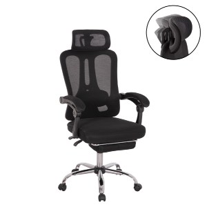 75133 ΚΑΡΕΚΛΑ ΓΡΑΦΕΙΟΥ BARNET HM18258.01 ΜΑΥΡΟ MESH-ΜΑΥΡΟΣ ΣΚΕΛΕΤΟΣ NYLON 61x62x123Υ