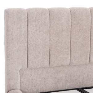 75147 ΚΡΕΒΑΤΙ ΔΙΠΛΟ ΜΕ ΣΤΡΩΜΑ & ΑΠΟΘ.ΧΩΡΟ REMO HM21167 ΜΠΕΖ ΜΠΟΥΚΛΕ--ΓΙΑ 160x200εκ