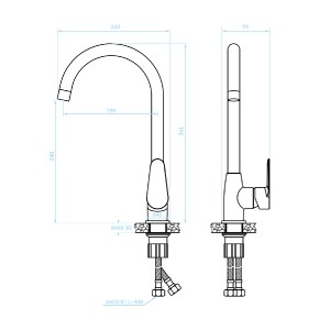 75152 ΨΗΛΗ ΜΠΑΤΑΡΙΑ ΚΟΥΖΙΝΑΣ ΠΑΓΚΟΥ HM4864 ΧΡΩΜΙΟΥ-- 36,1Υεκ.