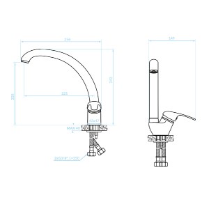 75154 ΜΠΑΤΑΡΙΑ ΚΟΥΖΙΝΑΣ ΠΑΓΚΟΥ HM4868.01 ΜΕΣΑΙΟ ΥΨΟΣ-ΧΡΩΜΙΟ--25.6x14.9x24.2Υεκ