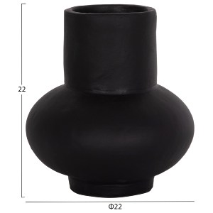 75162 ΕΠΙΤΡΑΠΕΖΙΟ ΔΙΑΚΟΣΜΗΤΙΚΟ ΒΑΖΟ LEMA HM4664.01S ΤΕΡΑΚΟΤΑ ΣΕ ΜΑΥΡΟ--Φ22x22Υεκ.