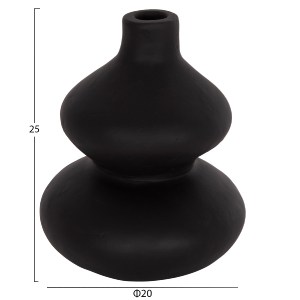 75176 ΕΠΙΤΡΑΠΕΖΙΟ ΔΙΑΚΟΣΜΗΤΙΚΟ ΒΑΖΟ CHELIN HM4670S ΤΕΡΑΚΟΤΑ ΣΕ ΜΑΥΡΟ--Φ20x25Υεκ.