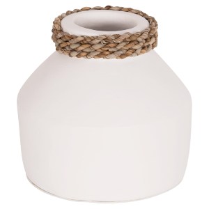 75189 ΕΠΙΤΡΑΠΕΖΙΟ ΔΙΑΚΟΣΜΗΤΙΚΟ ΒΑΖΟ CAMMER HM4687.02XS ΤΕΡΑΚΟΤΑ ΣΕ ΛΕΥΚΟ--Φ16x15Υεκ.