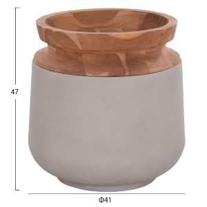 75195 ΔΙΑΚΟΣΜΗΤΙΚΑ ΒΑΖΑ ΔΑΠΕΔΟΥ 2ΤΜΧ LINTER HM21140.03 FIBER CEMENT ΓΚΡΙ-ΞΥΛΟ ΤΕΑΚ 47Υ & 60Υεκ