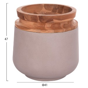 75196 ΔΙΑΚΟΣΜΗΤΙΚΑ ΒΑΖΑ ΔΑΠΕΔΟΥ 2ΤΜΧ LINTER HM21140.04 FIBER CEMENT TAUPE-ΞΥΛΟ ΤΕΑΚ 47Υ & 60Υεκ