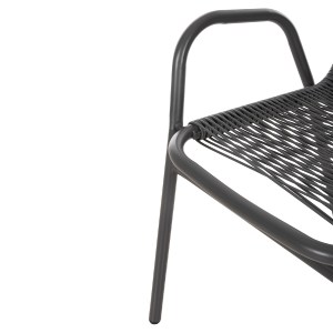 75211 ΣΕΤ ΤΡΑΠΕΖΑΡΙΑΣ 5ΤΜΧ AVRIL HM21221 ΚΑΡΕΚΛΕΣ ΜΕΤΑΛΛΙΚΕΣ & ΤΡΑΠΕΖΙ 110x60 ΓΚΡΙ