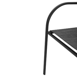 75216 ΣΕΤ ΤΡΑΠΕΖΑΡΙΑΣ 5ΤΜΧ REDAN HM21223.01 ΤΡΑΠΕΖΙ & 4 ΠΟΛΥΘΡΟΝΕΣ ΣΕ ΜΑΥΡΟ