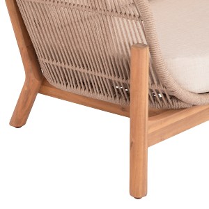 75219 LOUNGE ΣΕΤ SANJI HM21214 ΤΡΑΠΕΖΙ & 2 ΠΟΛΥΘΡΟΝΕΣ--ΞΥΛΟ ΑΚΑΚΙΑΣ-ΑΛΟΥΜΙΝΙΟ-ΣΧΟΙΝΙ